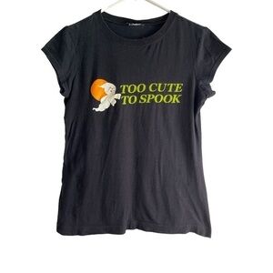 Halloween spooky ghost ghostie graphic baby tee T-shirt